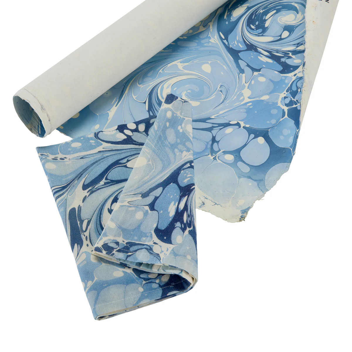 Blue Swirl Napkins, Set of 4 | Amanda Lindroth