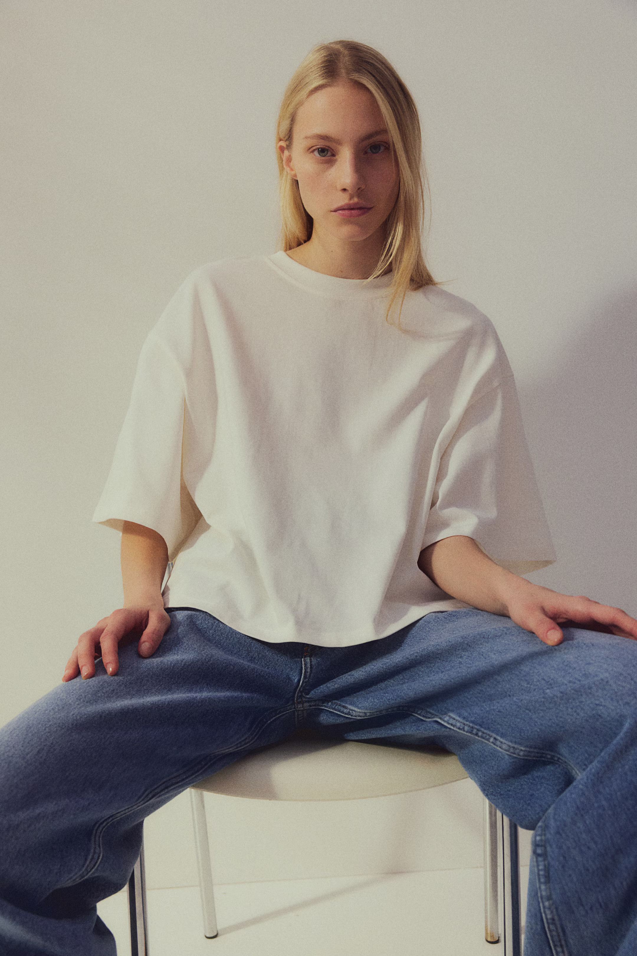 Oversized cotton T-shirt | H&M (UK, MY, IN, SG, PH, TW, HK)