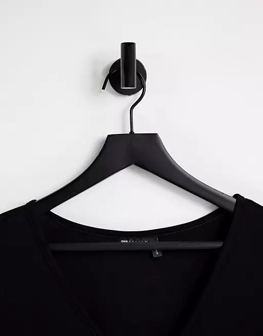 ASOS DESIGN relaxed v-neck t-shirt in black | ASOS | ASOS (Global)