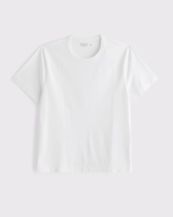 Classic Polished Cropped Tee | Abercrombie & Fitch (US)