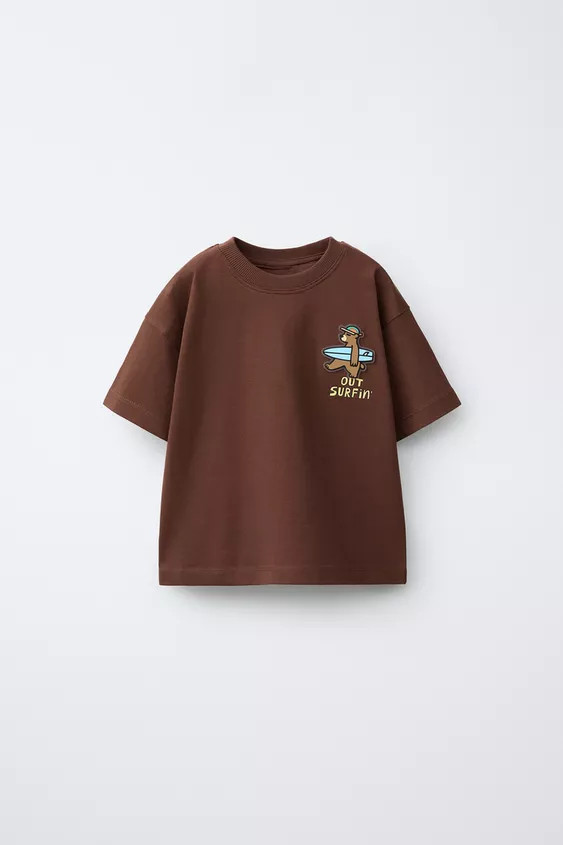 RUBBERIZED DINOSAUR T-SHIRT | Zara US