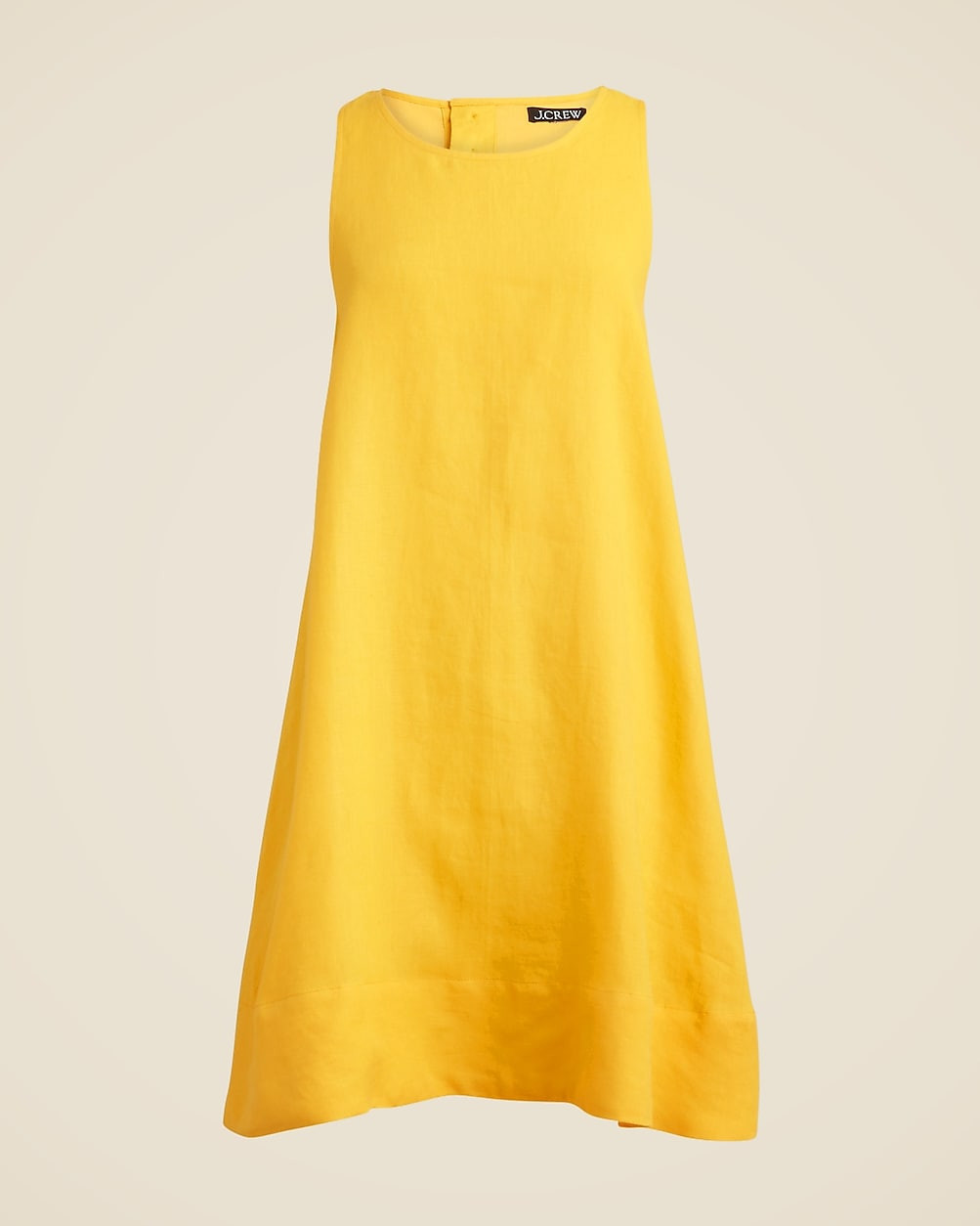 Maxine button-back dress in linen | J. Crew US