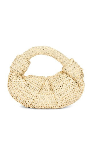 SIMONMILLER Raffia Lopsy Bag in Tan. | Revolve Clothing (Global)