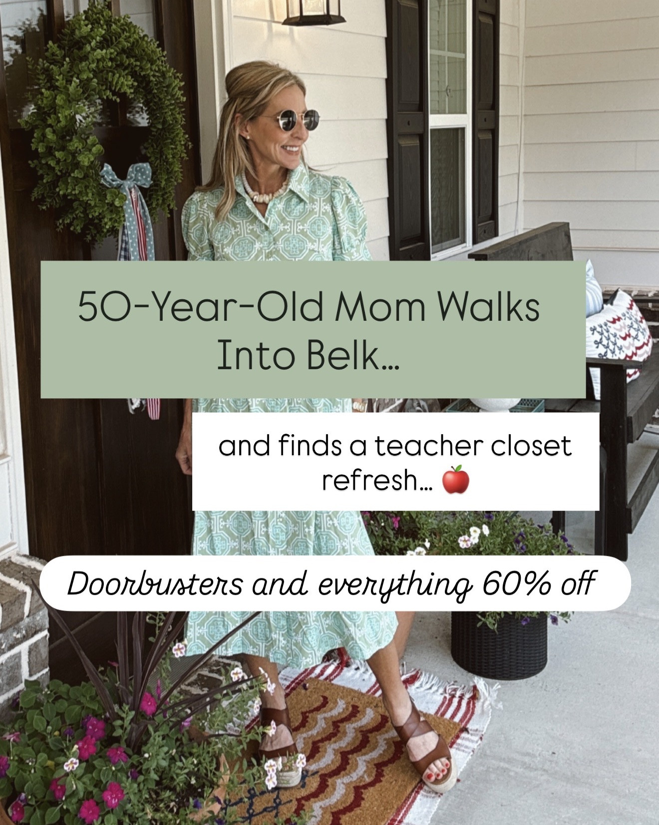 Comment BELK and I’ll send you all of the links. Teachers and Moms this Belk sale is one you don’t want to miss.

I found so many dresses, tops, and shoes that are perfect for everything from Meet the Teacher and Open House to everyday classroom style. Think classic pieces you’ll wear long after back-to-school season, with comfortable shoes that can actually keep up with a full day on your feet.

The best part? 60% off !!!!!! So many of these pieces are on sale right now, making it the perfect time to refresh your wardrobe before school starts.

teacher outfits, back to school fashion, teacher dresses, comfortable teacher shoes, classroom style, workwear for women, affordable fashion, Belk sale, fall teacher wardrobe, school outfits.

#LTKmomlife #LTKWorkwear