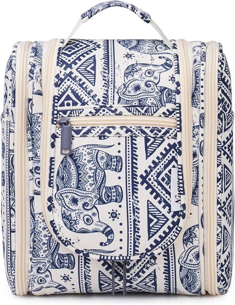 Narwey Hanging Toiletry Bag Women Travel Makeup Bag Organizer Toiletries Bag for Travel Size Esse... | Amazon (US)