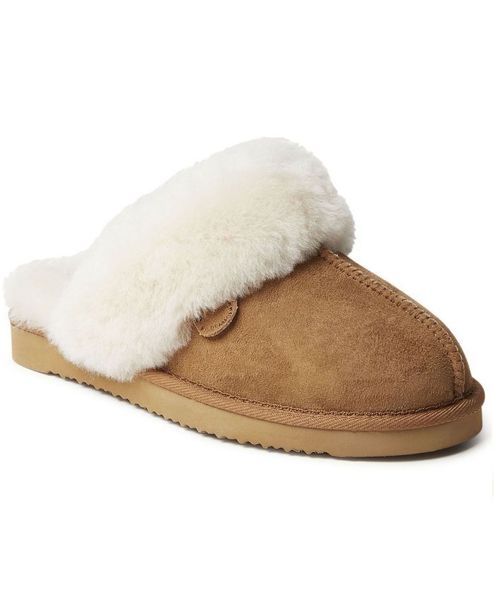 Dearfoams Women's Sydney Shearling Scuff Slippers & Reviews - Women - Macy's | Macys (US)