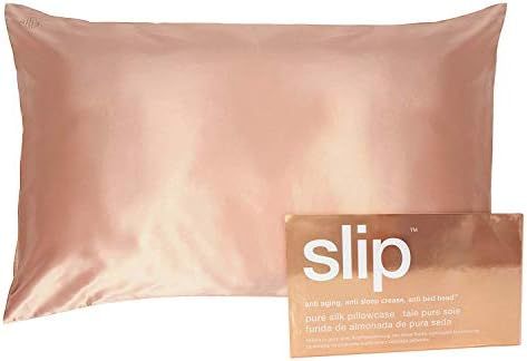 Slip Silk Queen Pillowcase, Rose Gold (20" x 30") - 100% Pure 22 Momme Mulberry Silk Pillowcase - An | Amazon (US)