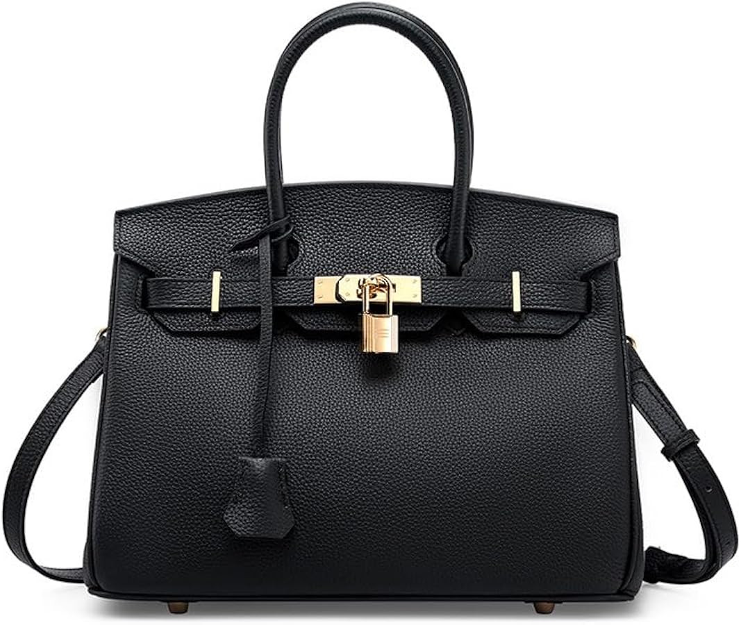 Large genuine leather first layer cowhide handbag large capacity bag women's high-end tote bag (C... | Amazon (US)