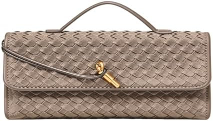 JYG Suede Woven Handbag for Women Trendy Evening Shoulder Bag Casual Clutch Purse Crossbody Satch... | Amazon (US)