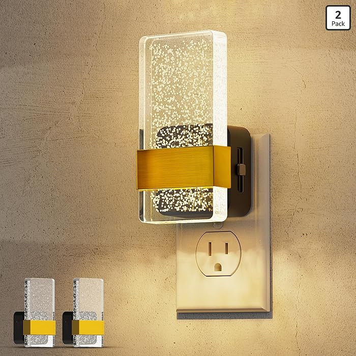 L LOHAS LED Night Lights Plug Into Wall, 2 Pack Plug in Night Light LED with Dusk to Dawn Sensor,... | Amazon (US)