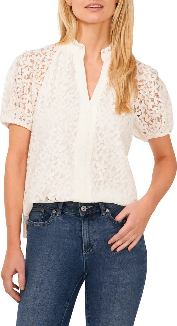 Raglan Sleeve Lace Top | Nordstrom