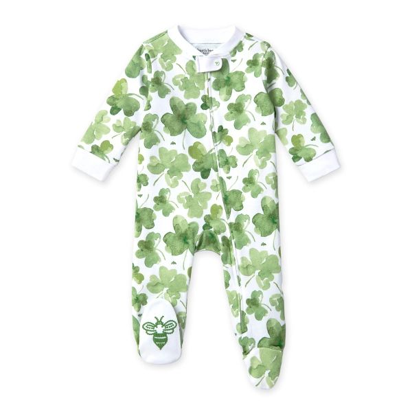 Cutest Clover Organic Cotton Pajamas - Newborn | Burts Bees Baby