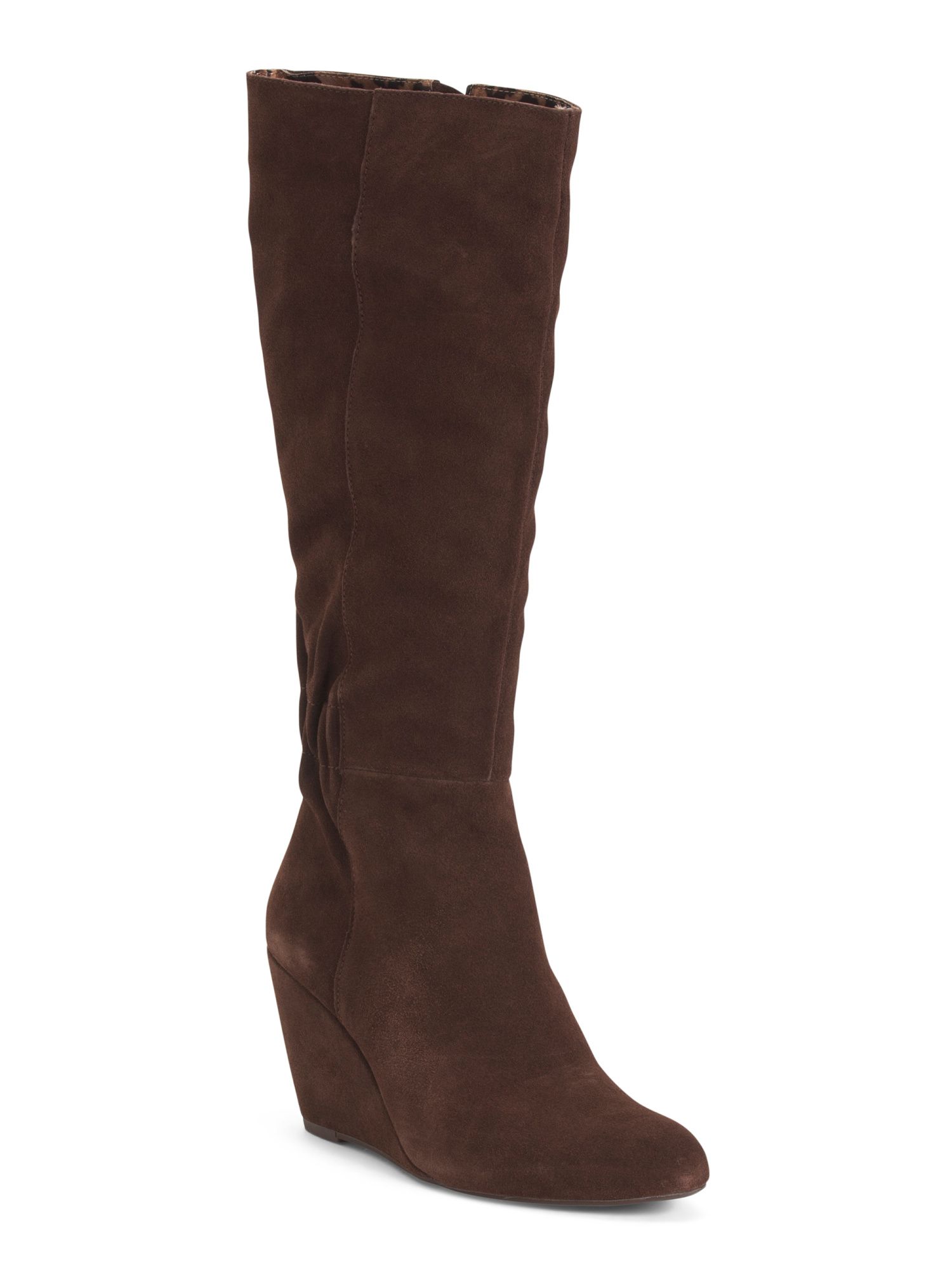 Suede Wedge High Shaft Boots | TJ Maxx