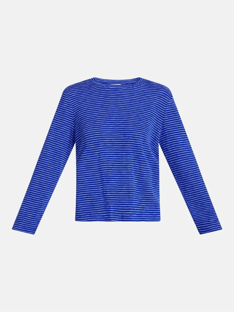Scenario Women's Oversized Tee with Long Sleeves, Sizes XS-XXXL | Walmart (US)