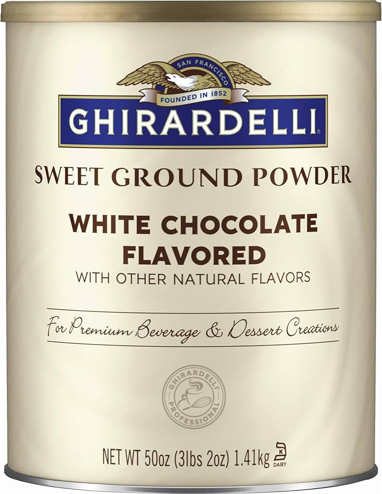 Ghirardelli Sweet Ground White Chocolate Flavor Powder, 3.12 lbs. | Amazon (US)