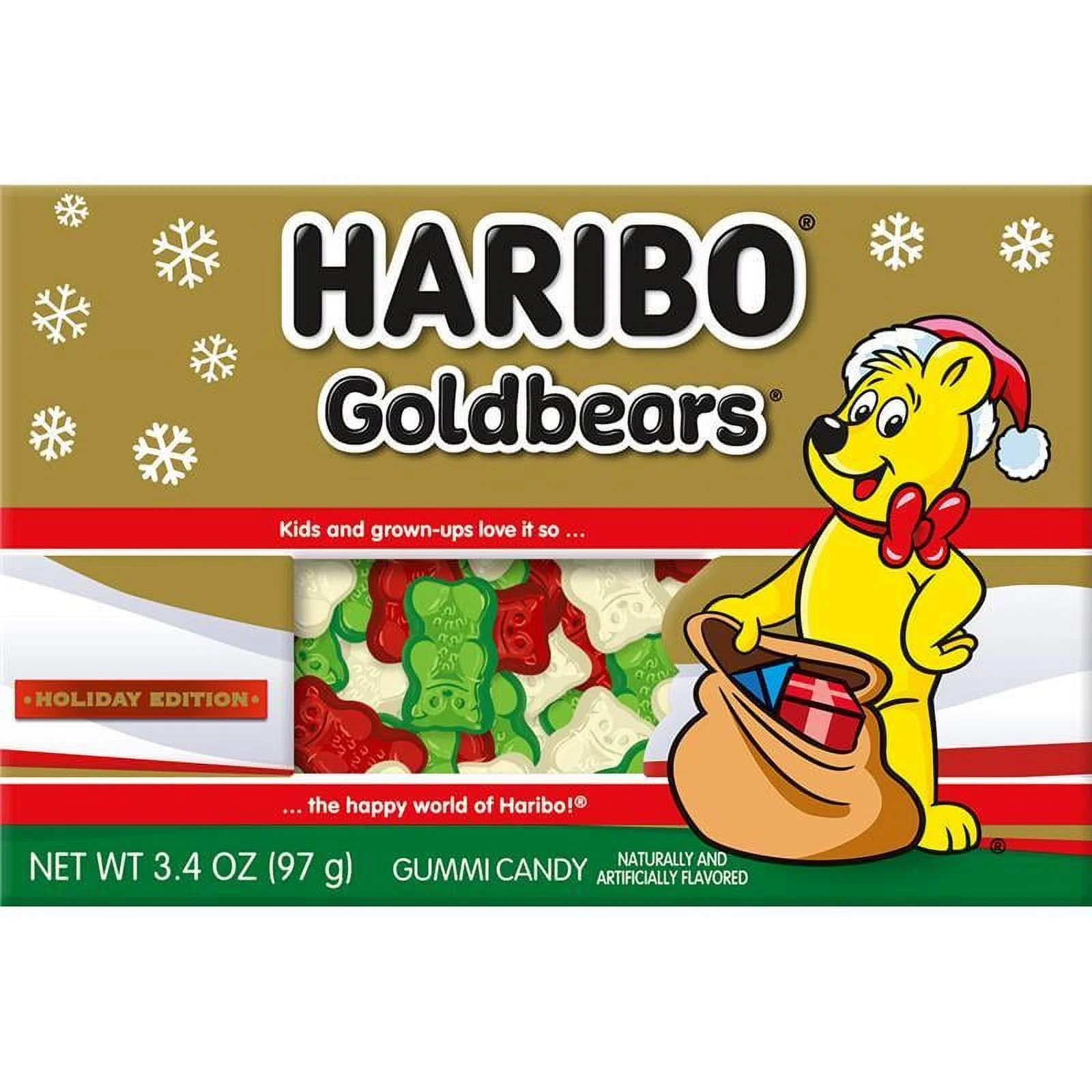 HARIBO Holiday Edition Goldbears Gummy Candy, Theater Box, 3.4 oz | Walmart (US)