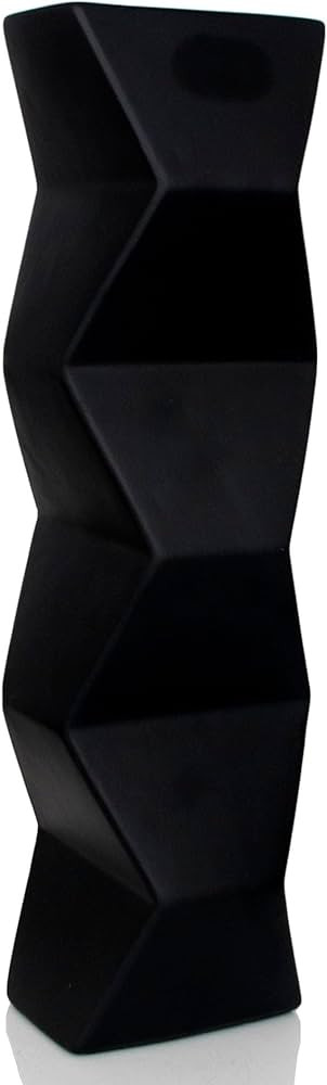 Large Black Ceramic Flower Vase - 15.7 in Tall Floor Vase for Decor Living Room Modern Minimalist... | Amazon (US)