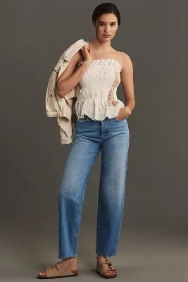 PAIGE Alexis High-Rise Tapered Jeans | Anthropologie (US)