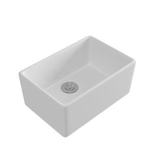 Romatlink 37.01 in. x 22.05 in. Ceramic Double Bowl Undermount Kitchen Sink Premium Glossy White Sin | The Home Depot