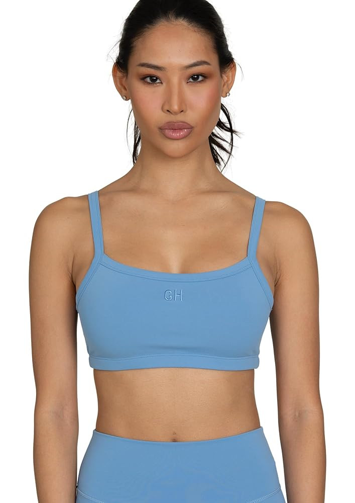 GOLD HINGE MotionCloud Square Neck Sports Bra | Amazon (US)