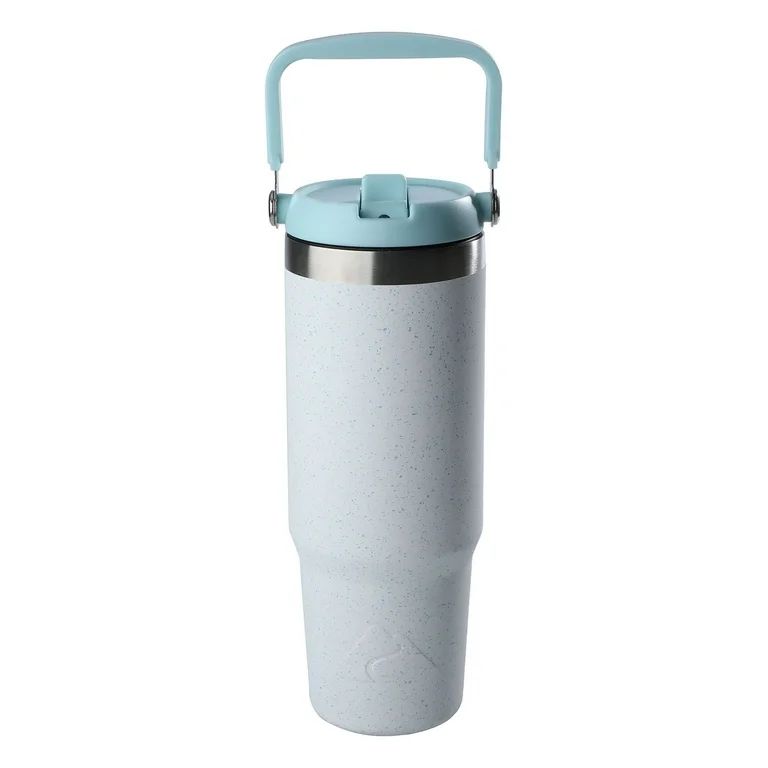 Ozark Trail 30 oz Insulated Stainless Steel Tumbler with Swivel Handle -White Speckled | Walmart (US)