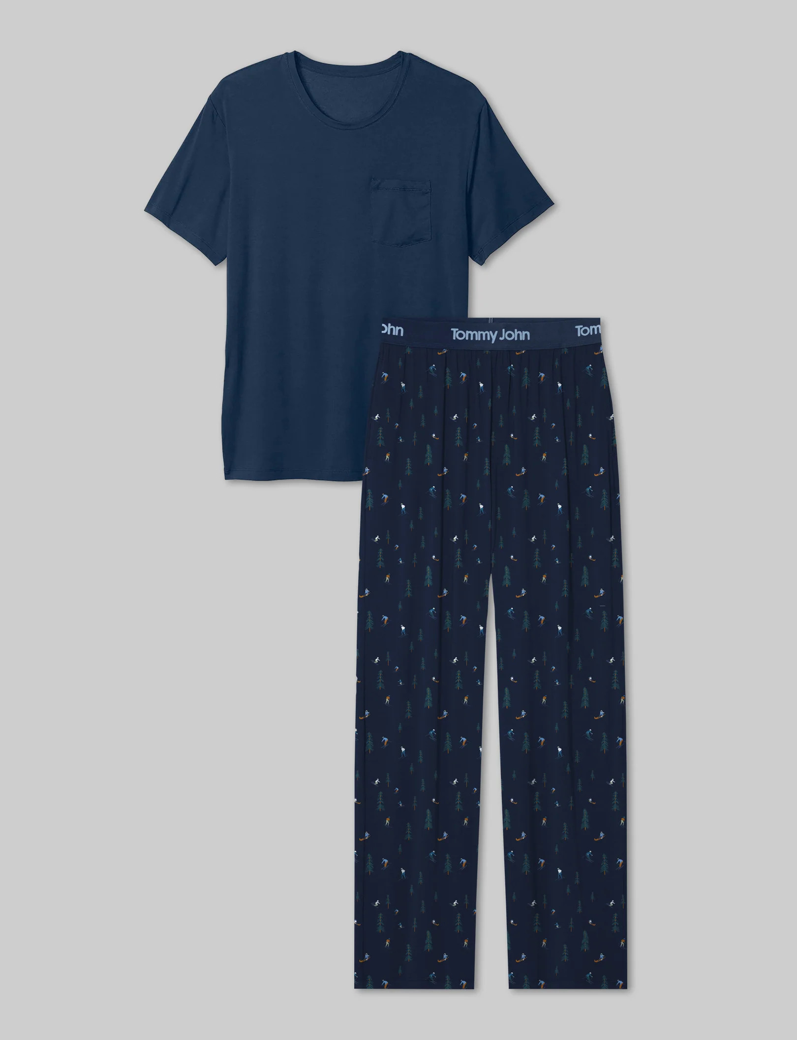 Second Skin Sleep Pocket Tee & Pant Set | Tommy John