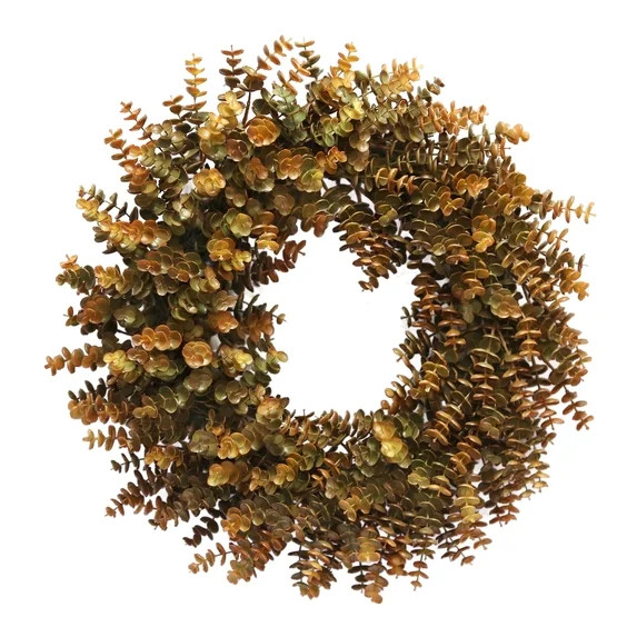 Eucalyptus Wreath, Brown, 24", Fall by Way To Celebrate | Walmart (US)