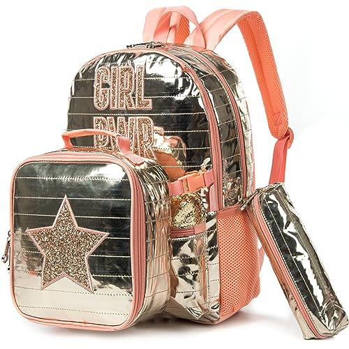 Meetbelify Backpack for Girls School Bag with Lunch Box Girls Backpack Set for Elementary Preschool Bookbag | Amazon (US)
