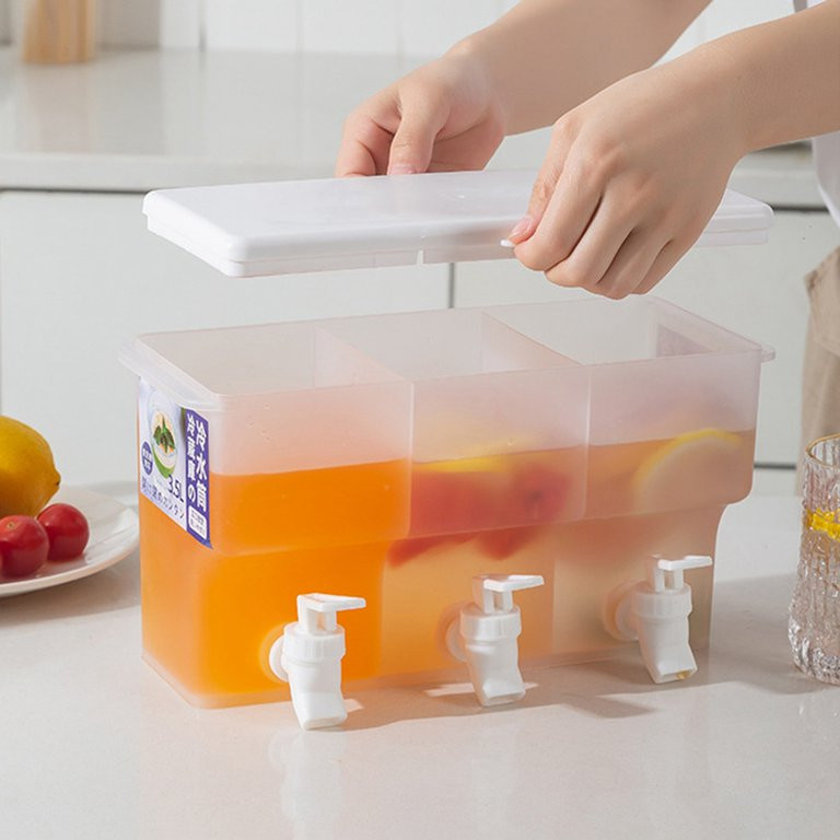 Ice Drink Dispensers for parties,1-Gallon Plastic Beverage Drink with Spigot Dispenser,Square Bot... | Walmart (US)