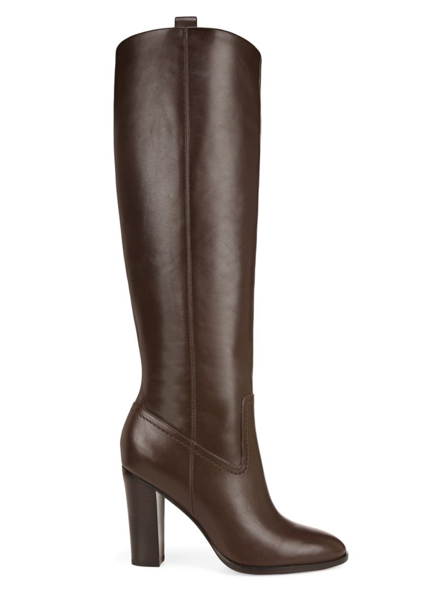 Vesper Wide-Calf Leather Boots | Saks Fifth Avenue