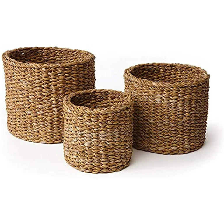 Napa Home & Garden Seagrass Small Round Baskets, Set of 3 | Walmart (US)