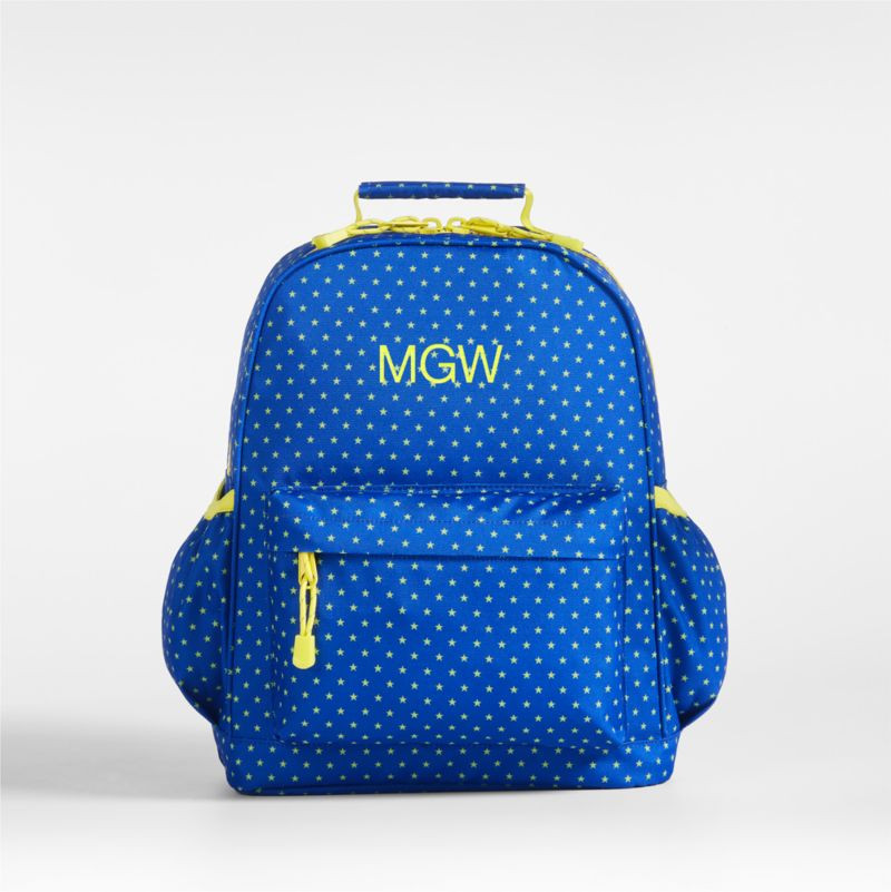 Medium Kids Blue Star Personalized Backpack for School + Reviews | Crate & Kids | Crate & Barrel