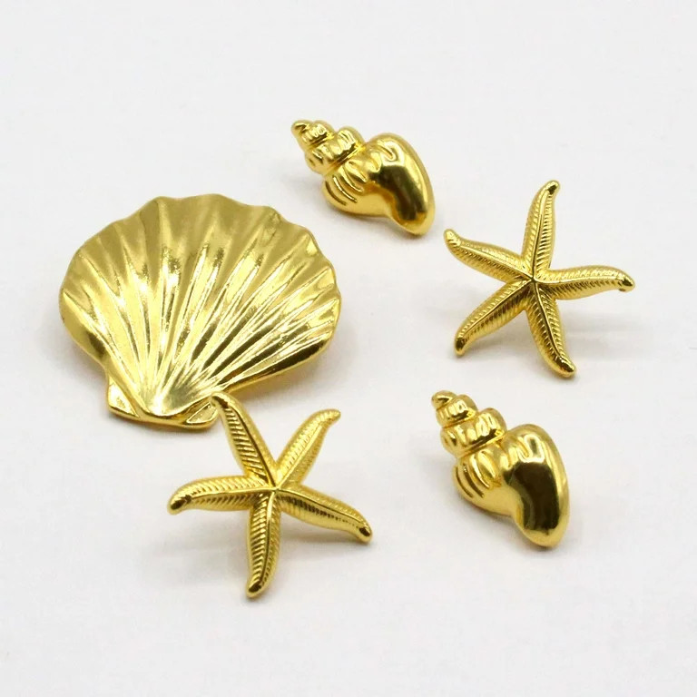 Mainstays Seashell Candle Charms 5 Piece Set for Flute, Pillar and Votive Candles | Walmart (US)