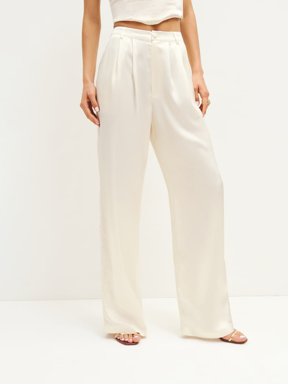 Mason Satin Pant | Reformation (Global)