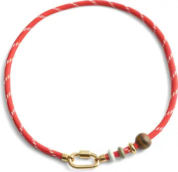 Semiprecious Carabiner Paracord Necklace | Nordstrom