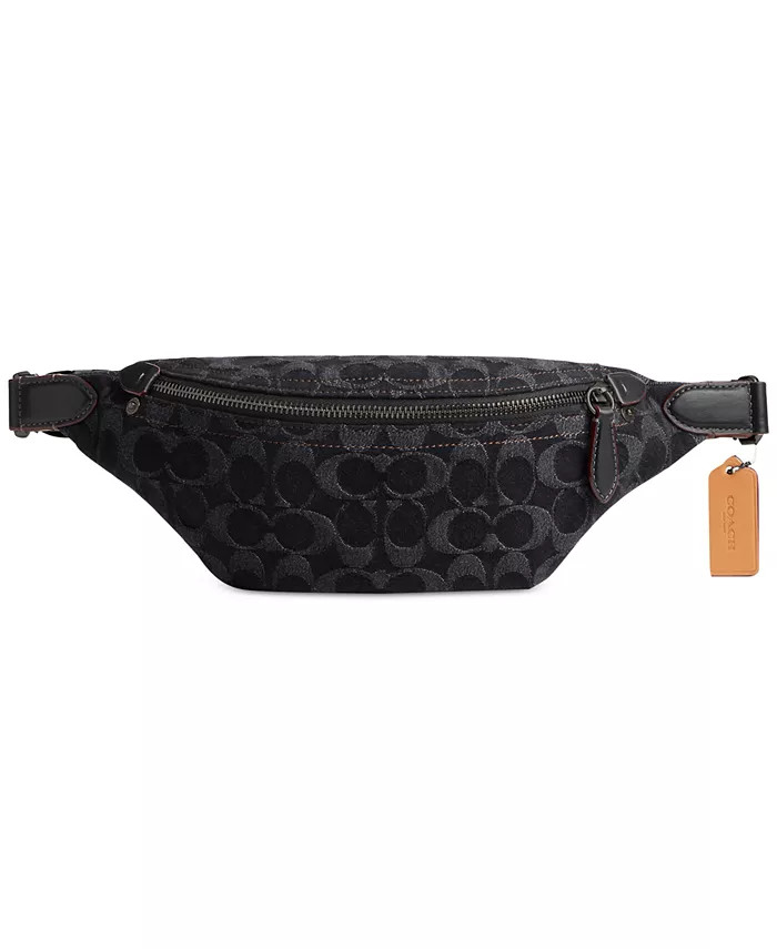 Charter Signature Denim Belt Bag | Macy's