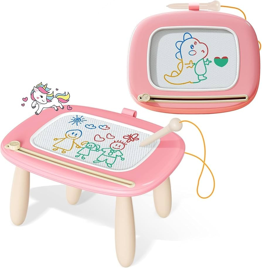 Kikidex Magnetic Drawing Board, Toddler Girl Toys for 1-2 Year Old, Doodle Board Pad Learning and... | Amazon (US)