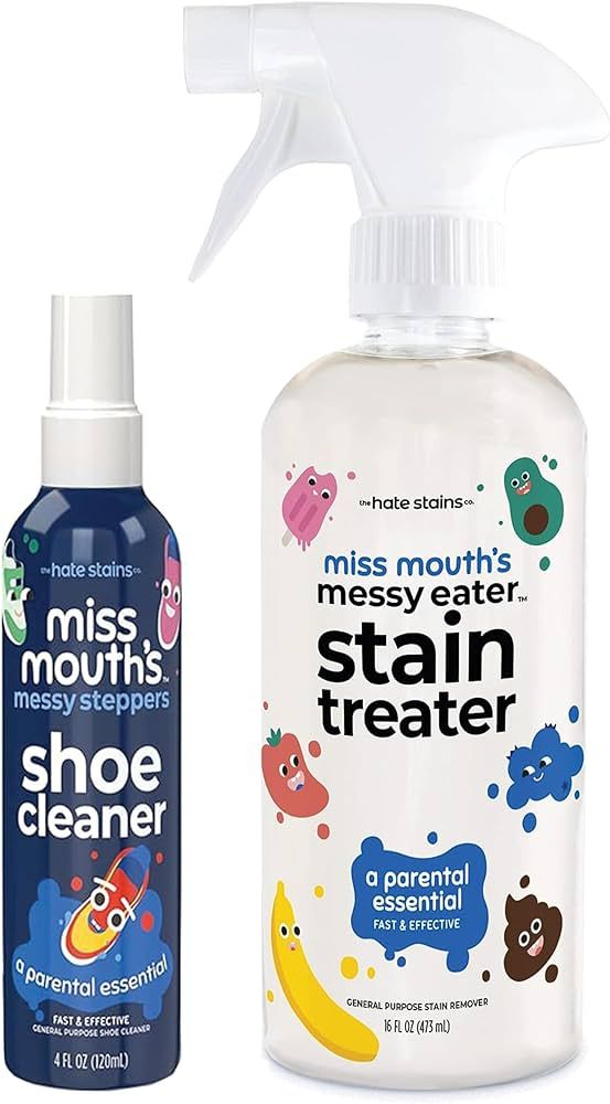 Miss Mouth's Messy Eater Stain Treater 16oz and Messy Steppers 4oz Shoe Cleaner | Amazon (US)