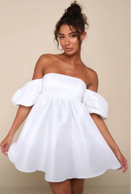This cute white dress would be perfect for your wedding shower. Not sure what dress to wear for your wedding shower? Dress to impress at your next bridal shower with any of these dresses! Typically bridal showers have a less formal vibe than a wedding, so you can wear a casual-chic or dressy outfit. To help you find your perfect bridal shower outfit we curated some of the cutest outfits for you to choose from! #BridalShower #bridetobe #misstomrs #weddingshowertheme #instabride #futuremrs #weddingseason #whitedress #dressforweddings #bridaloutfit #summerweddings #LTKMostLoved 

#LTKstyletip #LTKparties #LTKwedding