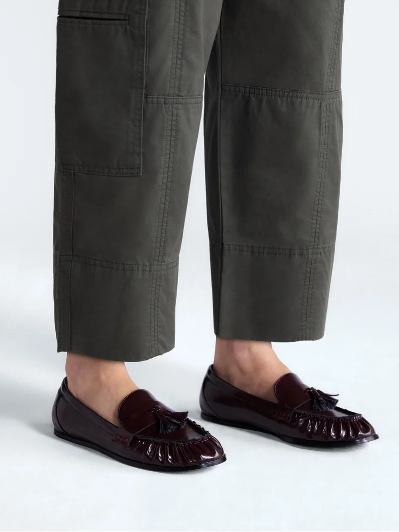 Free Assembly Women's Faux Leather Tassel Loafers | Walmart (US)