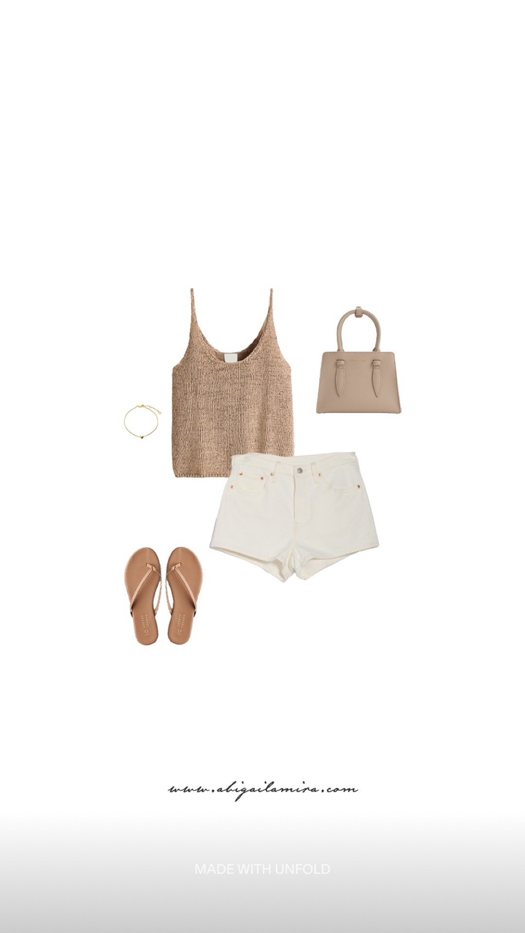 What I'm Wearing Wednesday 07/15/2026
WHAT I'M WEARING WEDNESDAY 07/15/2026
Some of the best summer outfits are also the simplest. This effortless combination of a textured knit tank, crisp white denim shorts, and classic leather sandals proves that neutral tones never go out of style. Finished with a structured handbag and delicate gold jewelry, it's an easy, polished look that's perfect for everything from weekend brunch to an afternoon of strolling in the sunshine. See the full post on the blog!

#LTKstyletip #LTKsummer #LTKdatenight