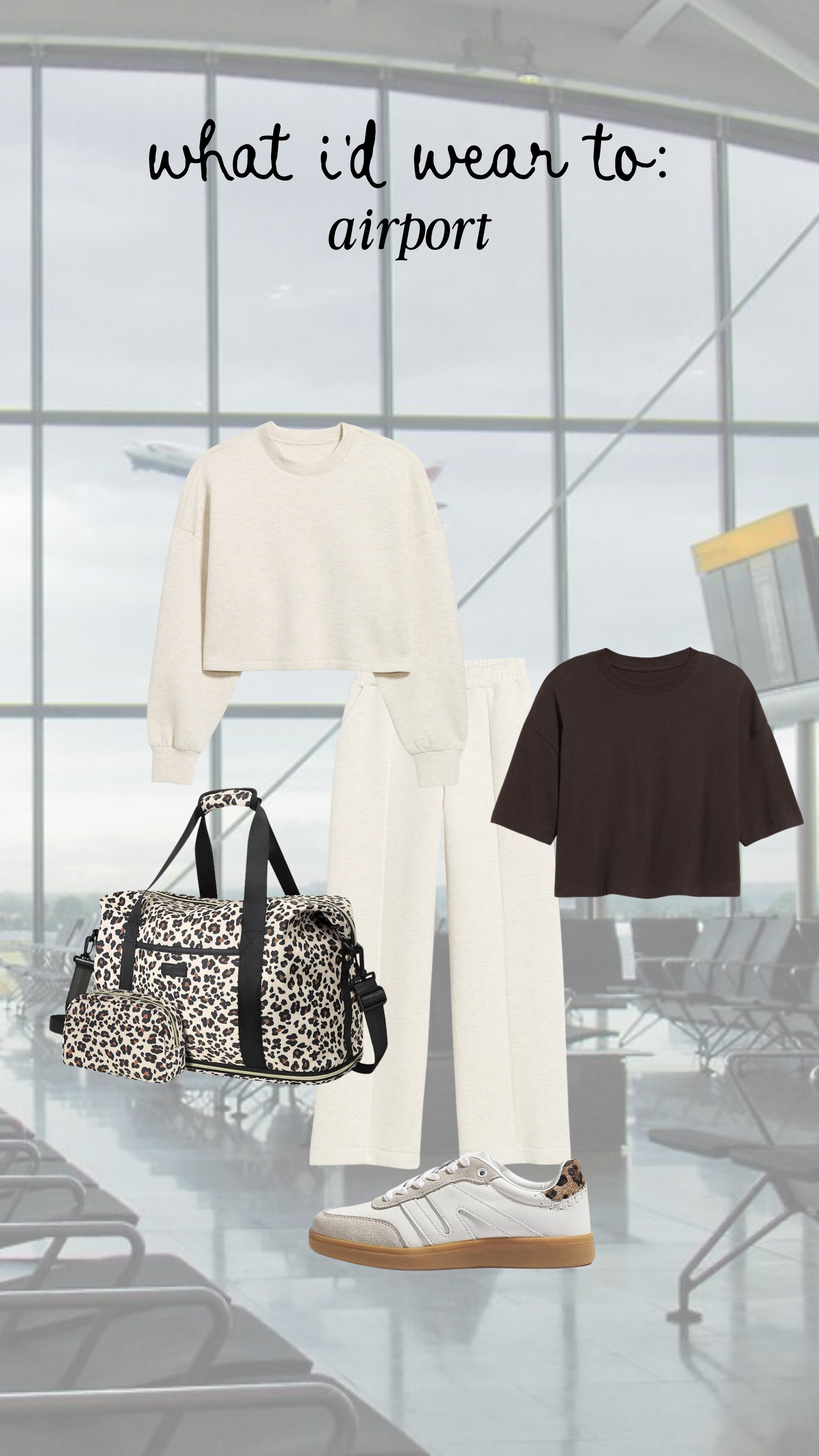This is the perfect airport outfit, comfortable but still cute and put together!

travel bag, sweat set, anti-pooch outfit 

 #LTKgrwm #LTKootd #LTKMidsize