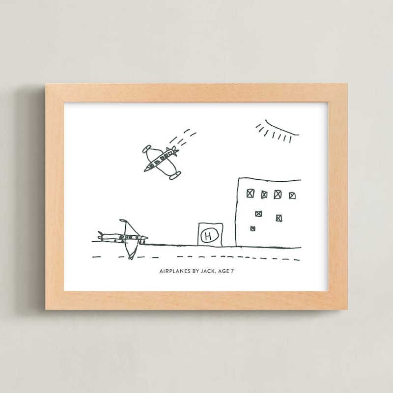 "Your Drawing: Landscape Custom Print" - Completely Custom Art by Minted. | Minted