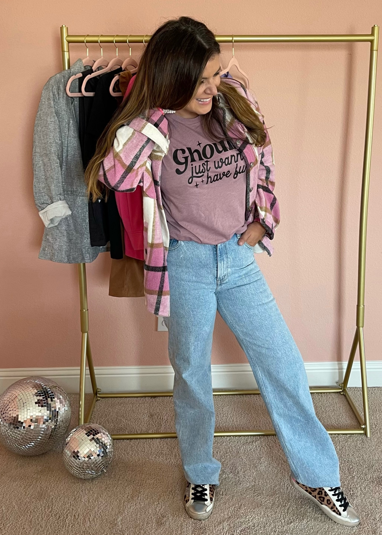 Ghouls just wanna have fun!! 
This shirt is lightweight and comfortable, so it’s a win in my book! - XO, Krista

#abercrombie #etsy #shein #shacket #widelegpants

#LTKstyletip #LTKSeasonal #LTKunder100