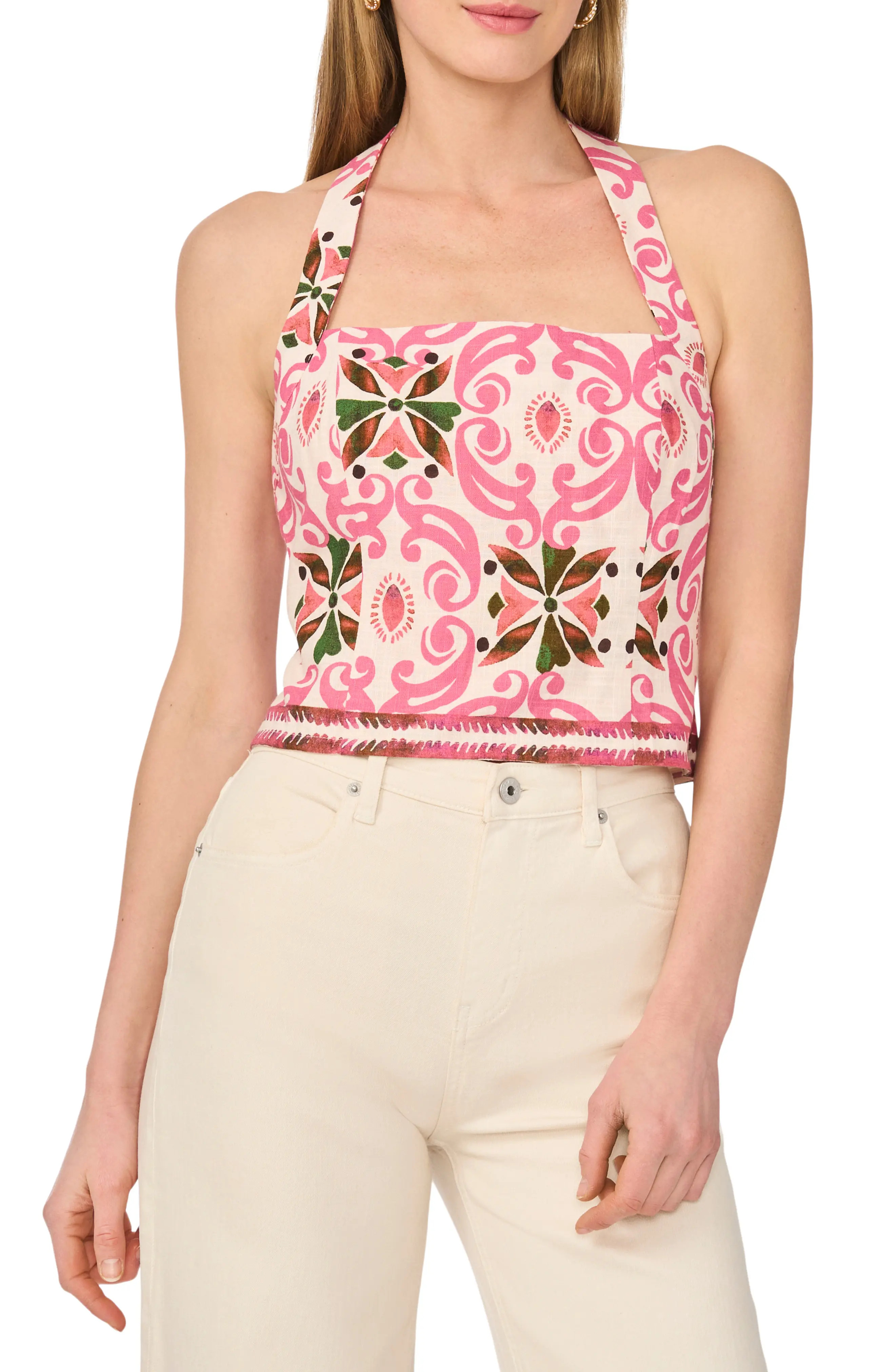 Tile Print Halter Top (Women) | Nordstromrack | Nordstrom Rack