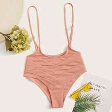 Textured Suspender Bikini Panty | SHEIN