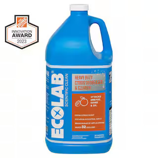 ECOLAB 1 Gal. Heavy Duty Citrus Degreaser Concentrate Cleaner, Attacks Grease and Grime 7700410 -... | The Home Depot