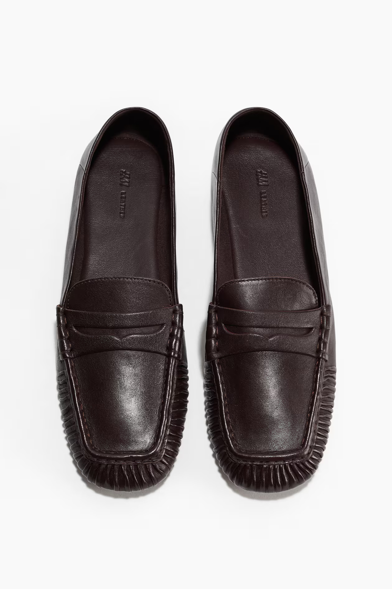 Mocasines de piel - Burdeos - MUJER | H&M ES | H&M (FR, IT, ES, PT, BE)