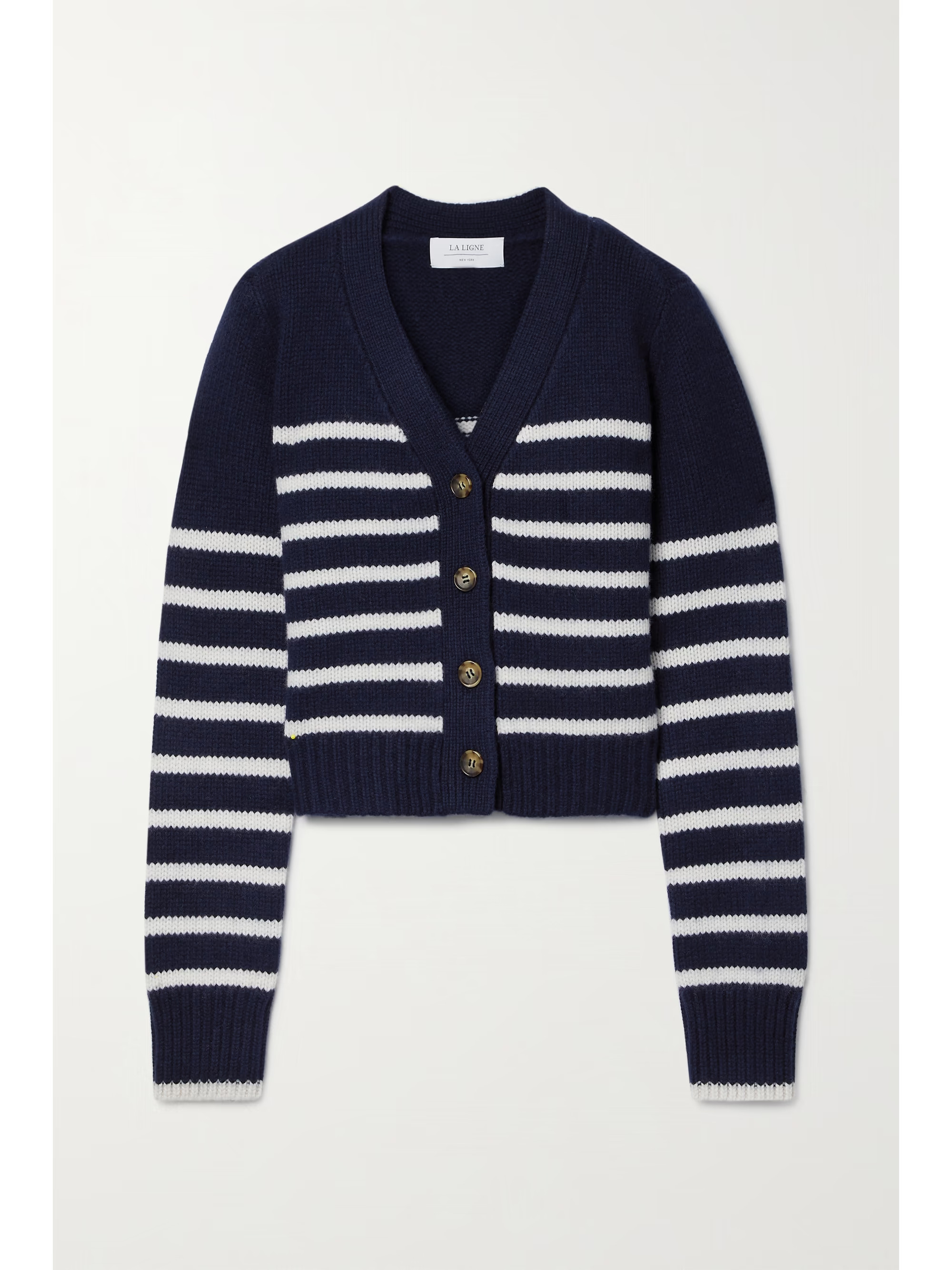 Mini Marin striped wool and cashmere-blend jacquard cardigan | NET-A-PORTER (US)