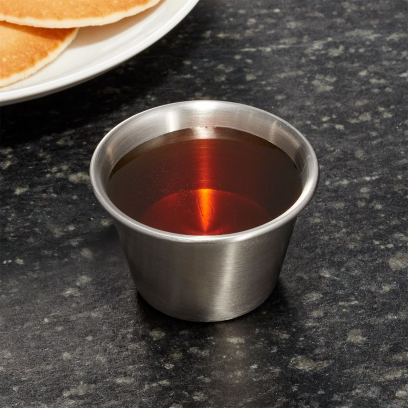 Stainless Steel Condiment Cups + Reviews | Crate and Barrel | Crate & Barrel